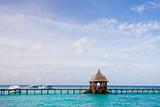 Pier on the tropical island