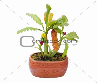 Artificial Banana tree in pot