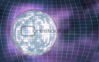 Disco ball abstract background