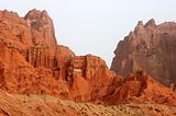 Red mountains