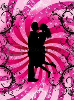 Valentine Heart Background Couple