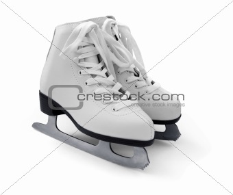 White figure ice skates