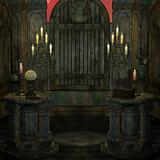 archaic altar in a fantasy setting