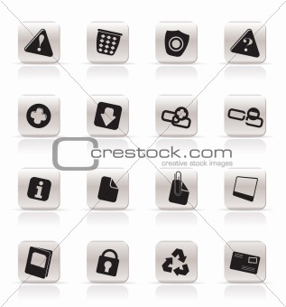 Simple Web site and computer Icons