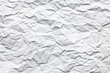 Empty white Crumpled paper on white background