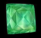 Emerald isolated on black
