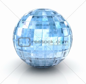 Сrystal ball on white background. Isolated on white