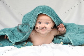 Smiling Baby after Bath