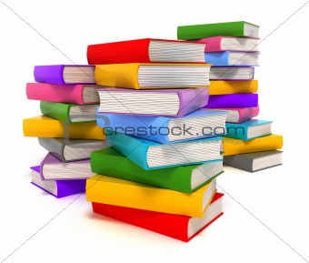 Books. Isolated on white