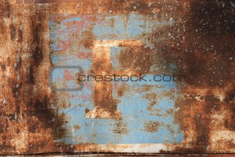 Rusty Parking sign