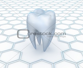 Dental abstract 3D background.
