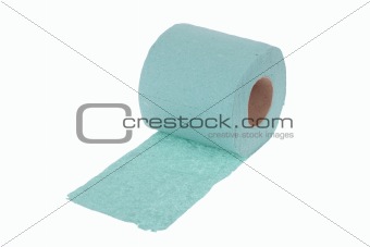 Roll of the green toilet paper