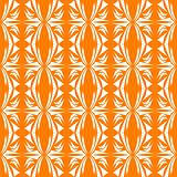 Seamless Floral Pattern orange background
