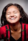 smile of beautiful Indian girl