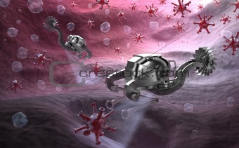 Nanotechnology : micro robots at fight against virus