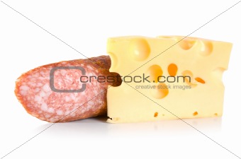 Dutch cheese and sausage