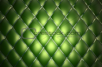 Green genuine leather pattern background