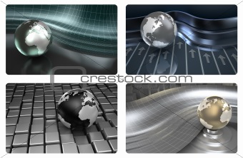 Credit card 3D design backgrounds. Ready for print at 900 dpi
