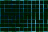 Abstract Blue Green Grid