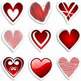 heart stickers 