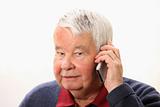 Senior man talking on the phone