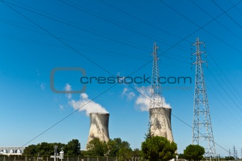 Nuclear Towers and Power Lines
