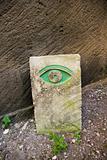 eye symbol stone