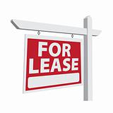 For Lease Vector Real Estate Sign Ready For Your Own Message.