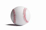 Baseball ball with shadow isolated on white background