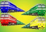 Multi-colored train