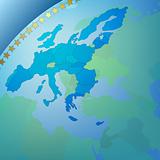 Abstract business background europe map
