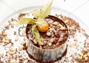 Chocolate risotto dessert