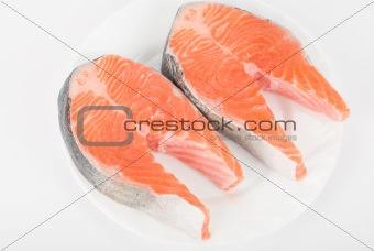 Red fish steak