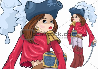 Girl-pirate