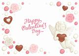 Valentine candy background