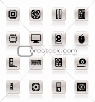 Computer  performance and equipment icons