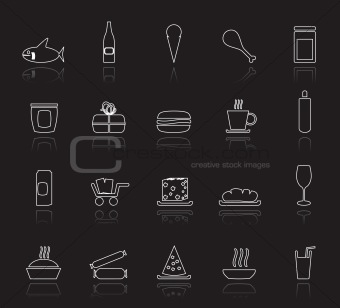 Shop and Foods Icons -