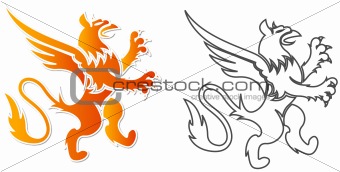 Illustrated dragon symbol