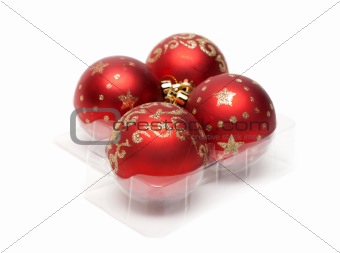 Red cristmas balls