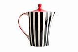 Striped teapot