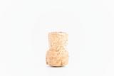 Cork from champagne isolated on white