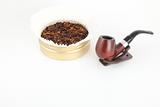 pipe and tobacco isolated