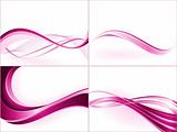 Purple pink wavy pattern
