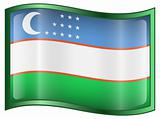 Uzbekistan Flag icon.