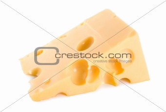 Farmer's cheese isolated