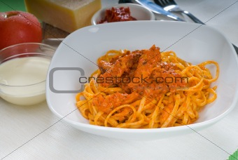 tomato and chicken pasta