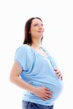 Young and beautiful pregnant woman