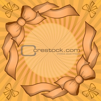 Background with bows and beams