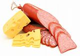 Fresh sausage with cheese 