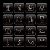 Line Clothing and Dress Icons